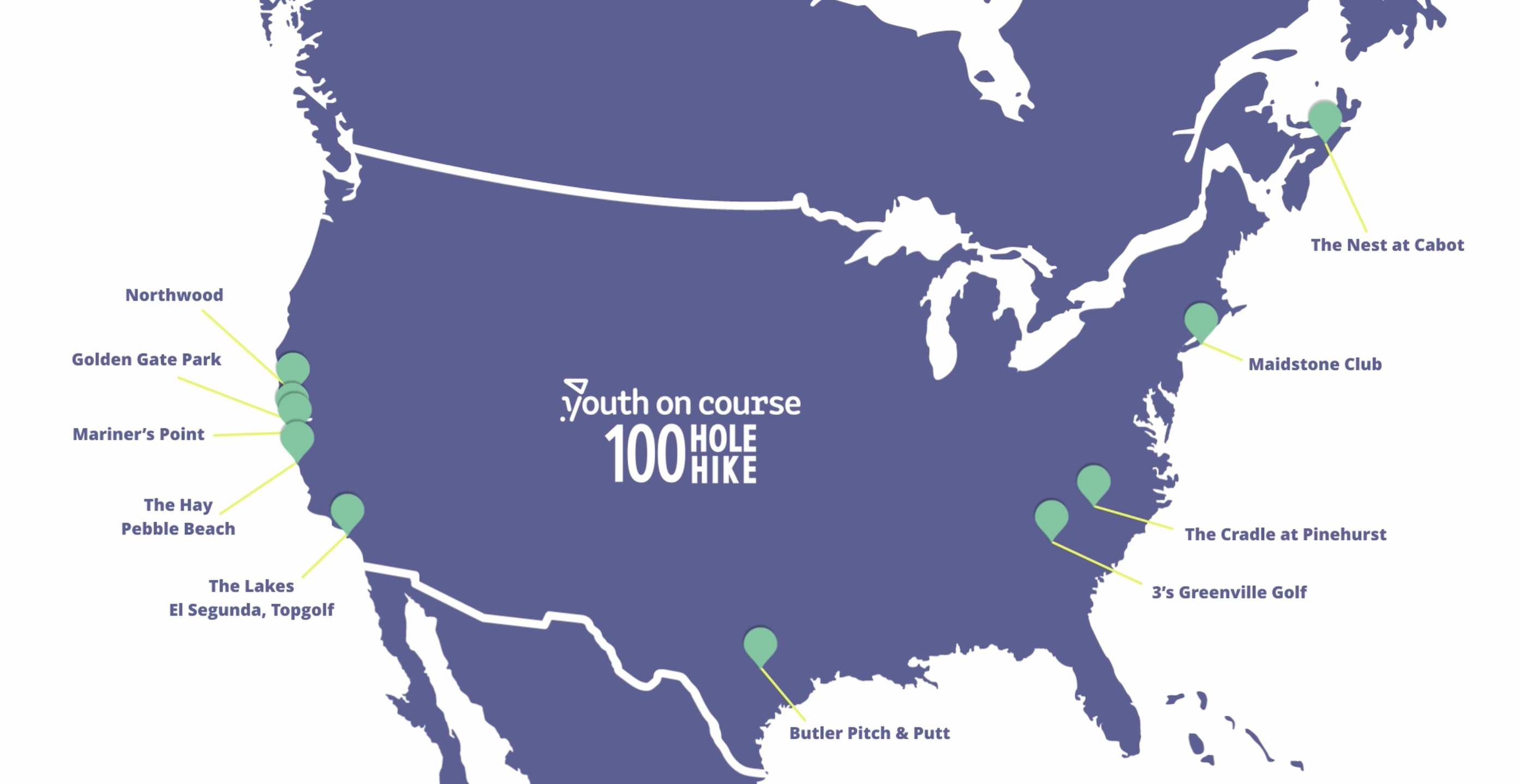 2024 100 Hole Hike Map