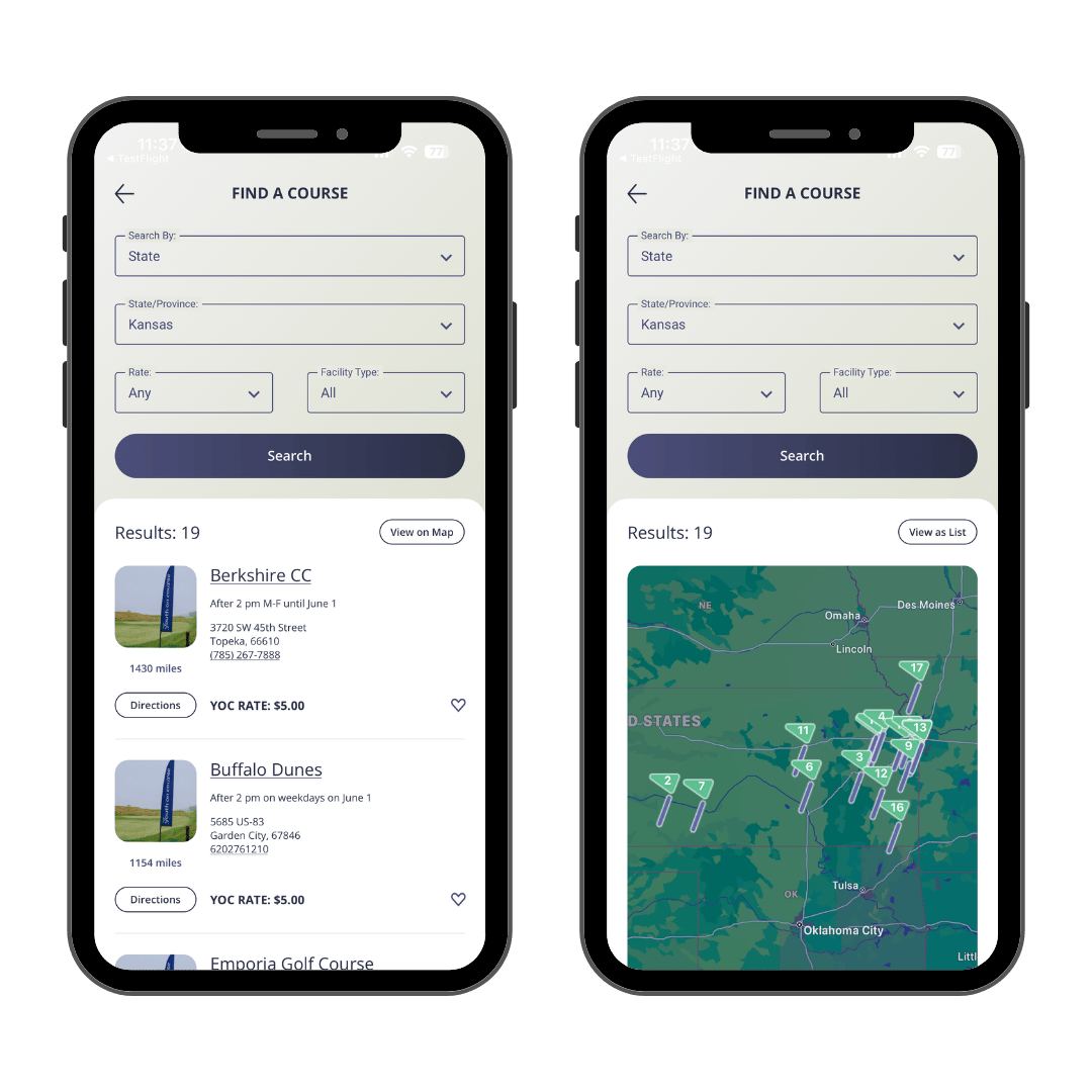 2026 Youth on Course App Map