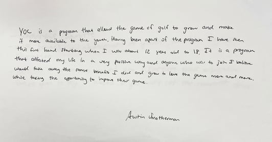 Austin Smotherman Note