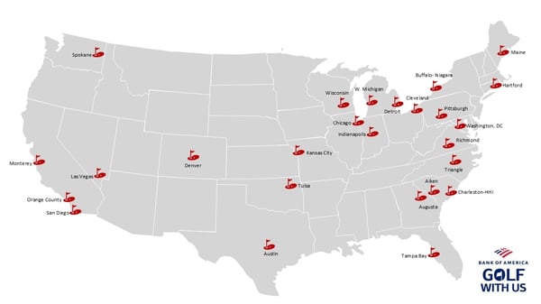 Golf with Us Clinics Map