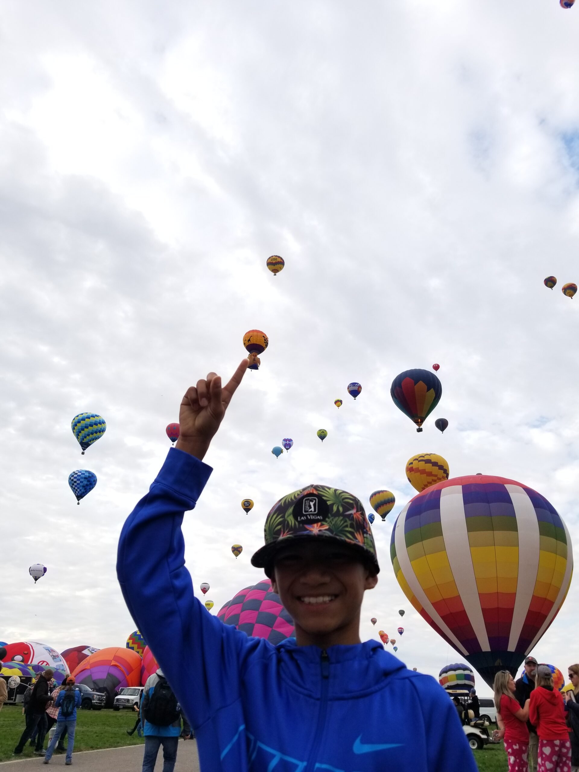 Youth on Course member Jaden Nacional at the 50th anniversary of Ballon Fiesta in Albuquerque, NM
