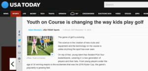 Youth on Course featured on USA TODAY