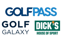 Golf Pass Golf Galaxy and DICK'S House of Sport Logos